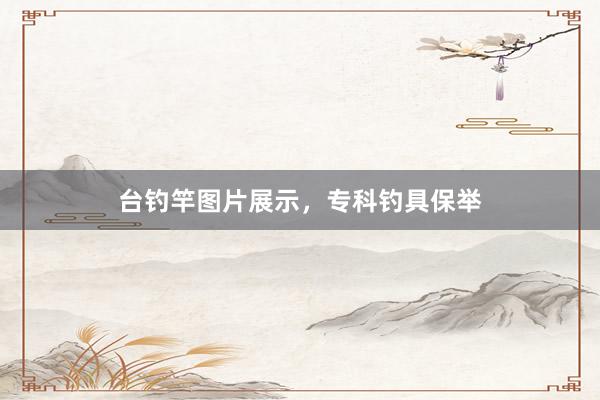 台钓竿图片展示，专科钓具保举